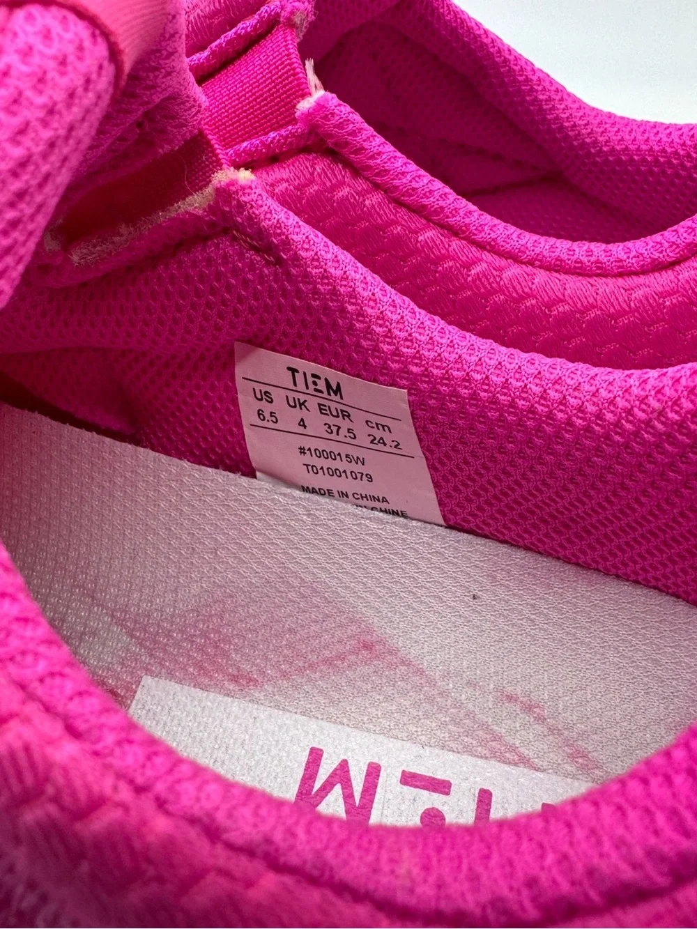 TIEM Slipstream Triple Knockout Pink Cycling Shoes Size 6.5 NIB BCRF Spin New